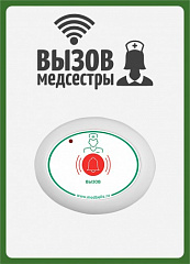 Табличка  "Вызов медсестры" (вертикальная) в Пскове